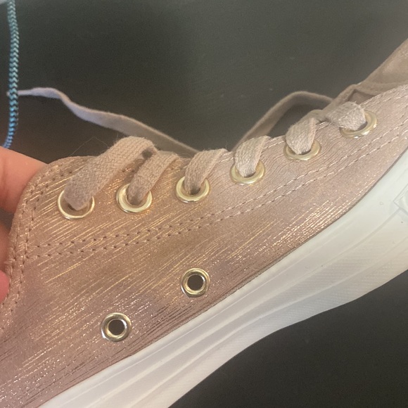 Sparkly Pink Converse All Star Sneakers - Picture 5 of 7